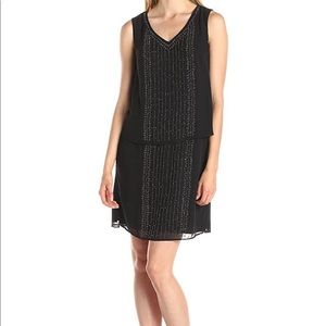 NWT tiered SL Fashions beaded dress.  Size 6
